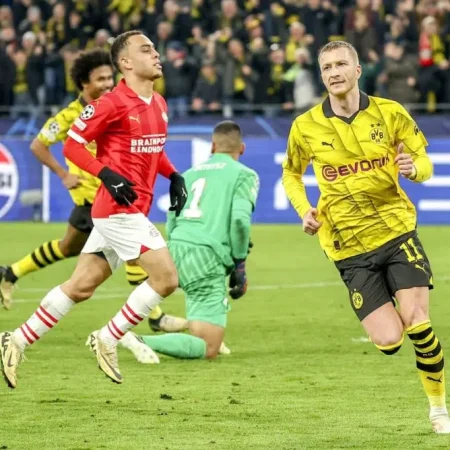 Borussia Dortmund Avança às Quartas de Final da Liga dos Campeões Após Vencer o PSV